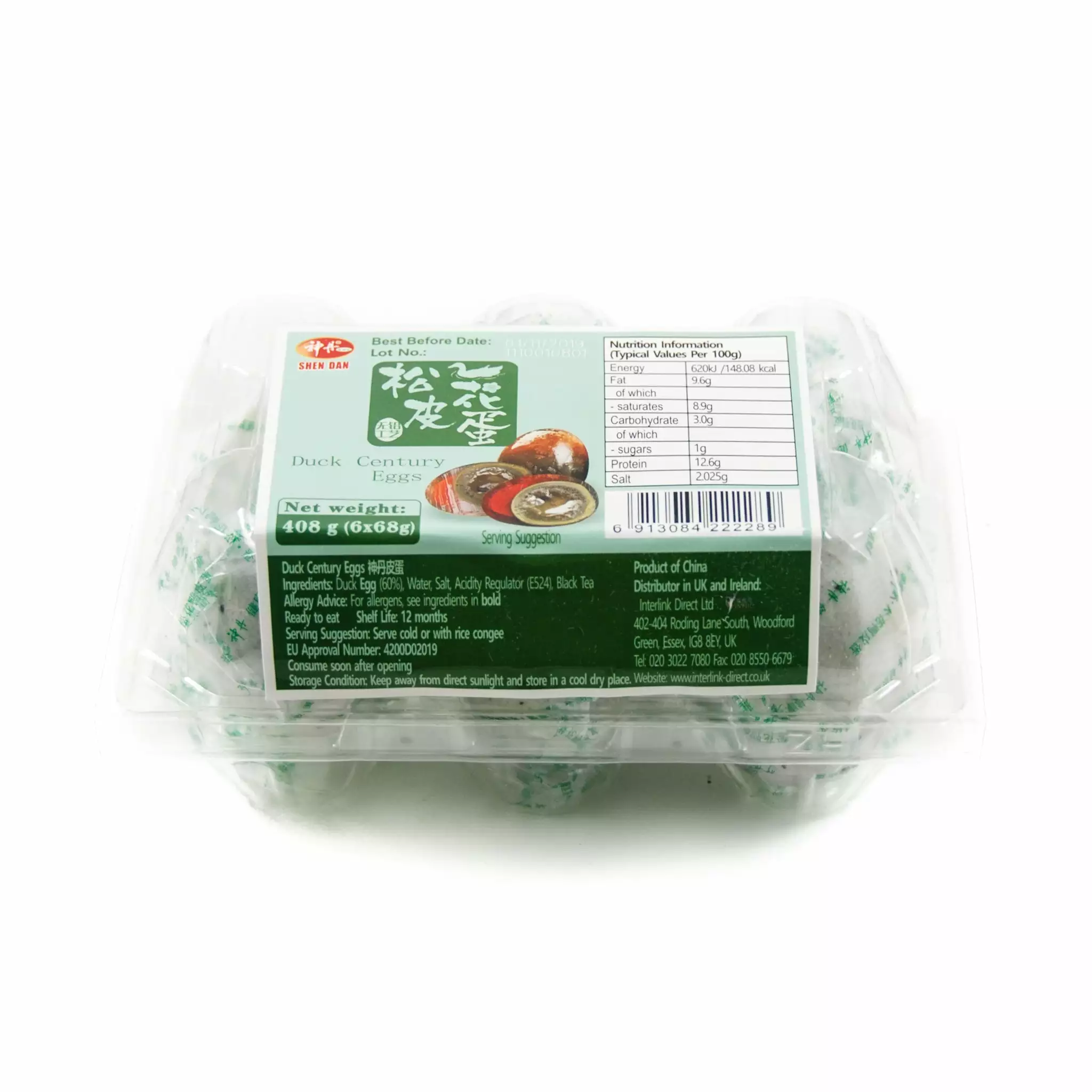 Shen Dan Ingredients Century Eggs - 6 Duck Eggs 4 Shen Dan Ingredients Century Eggs - 6 Duck Eggs