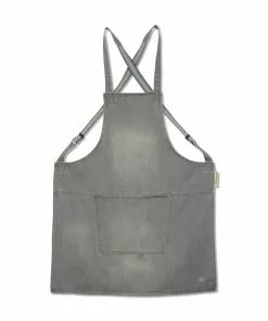 Cookware Dutchdeluxes Denim Suspender Apron In Grey