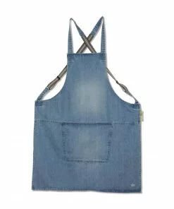 Cookware Dutchdeluxes Denim Suspender Apron In Blue