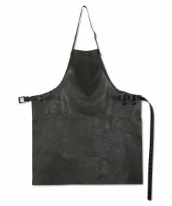 Cookware Dutchdeluxes Leather BBQ Apron In Vintage Grey