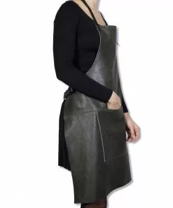 Cookware Dutchdeluxes Leather BBQ Apron In Vintage Grey 9 Cookware Dutchdeluxes Leather BBQ Apron In Vintage Grey