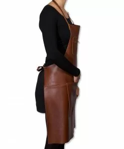 Dutchdeluxes Leather Zipper Apron In Classic Brown Cookware 11 Dutchdeluxes Leather Zipper Apron In Classic Brown Cookware