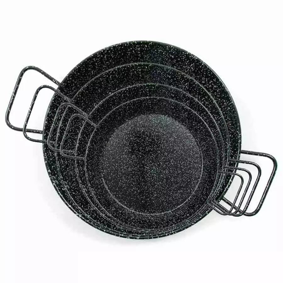 La Ideal Cookware Enamelled 8 Person Paella Pan 33.5cm 4 La Ideal Cookware Enamelled 8 Person Paella Pan 33.5cm