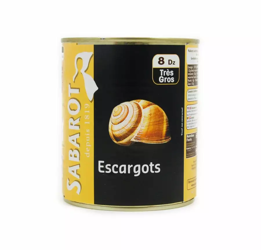 Sabarot Large Tinned Snails 8 Dozen 3 Sabarot Large Tinned Snails 8 Dozen