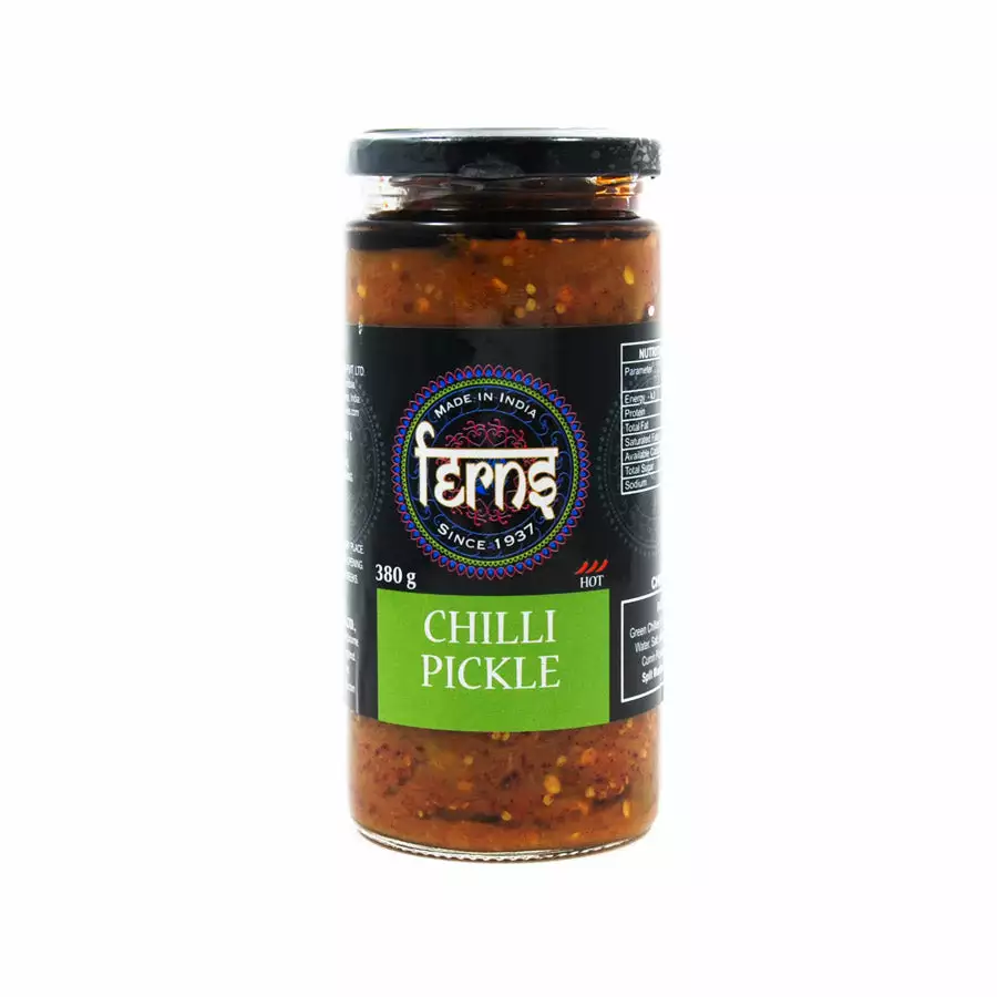 Ferns' Chilli Pickle 380g Ingredients 3 Ferns' Chilli Pickle 380g Ingredients