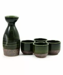 Kiji Stoneware & Ceramics Shinrin Sake Set Tableware