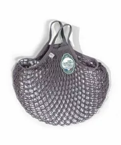 Kitchen Clothing Filt String Bag In Lead Grey