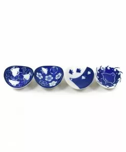 Kiji Stoneware & Ceramics Tableware Japan Design Blue & White Chopstick Rest Set