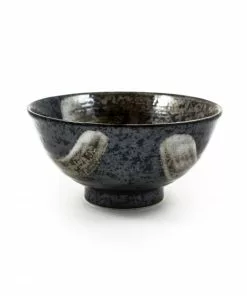 Kiji Stoneware & Ceramics Karasuba-Iro Large Rice Bowl