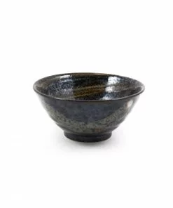 Kiji Stoneware & Ceramics Karasuba-Iro Medium Rice Bowl Tableware