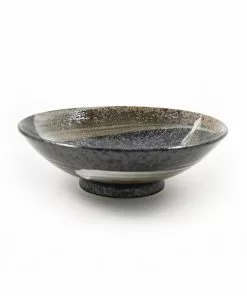 Kiji Stoneware & Ceramics Karasuba-Iro Shallow Bowl 25cm
