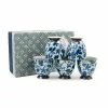 Kiji Stoneware & Ceramics Kashiwa Blue Japanese Teacup Set 1 Kiji Stoneware & Ceramics Kashiwa Blue Japanese Teacup Set