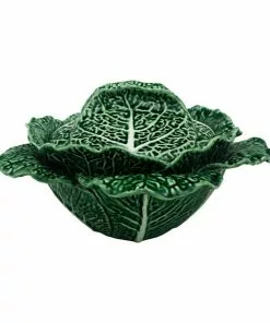 Bordallo Pinheiro Tableware Large Cabbage Leaf Tureen 2 Litre