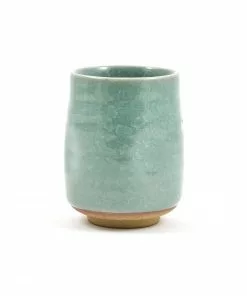 Kiji Stoneware & Ceramics Tableware Large Duck Egg Blue Glaze Tea Cup