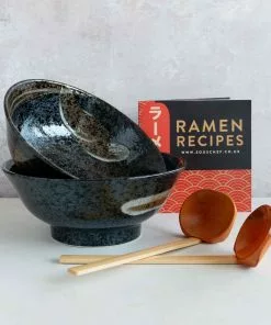 Sous Chef Kit Karasuba-Iro Ramen Bowl Set Cookbook Sets 13 Sous Chef Kit Karasuba-Iro Ramen Bowl Set Cookbook Sets