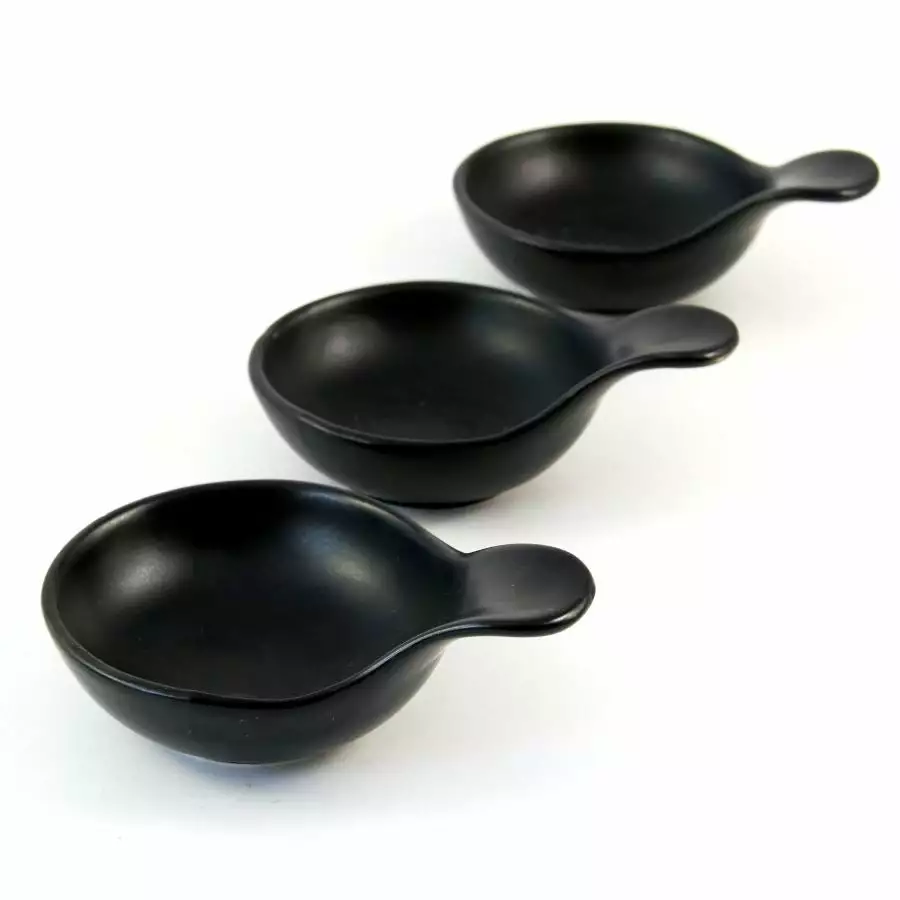 Kiji Stoneware & Ceramics Black Porcelain Lipped Canape Dish X 12 Tableware 3 Kiji Stoneware & Ceramics Black Porcelain Lipped Canape Dish X 12 Tableware