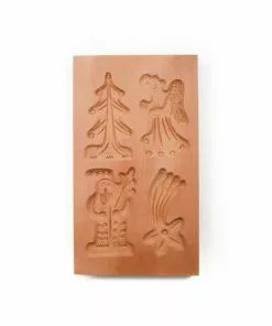 Springerle & Co Cookware Pear Wood Springerle & Speculaas Mould - Christmas Figures