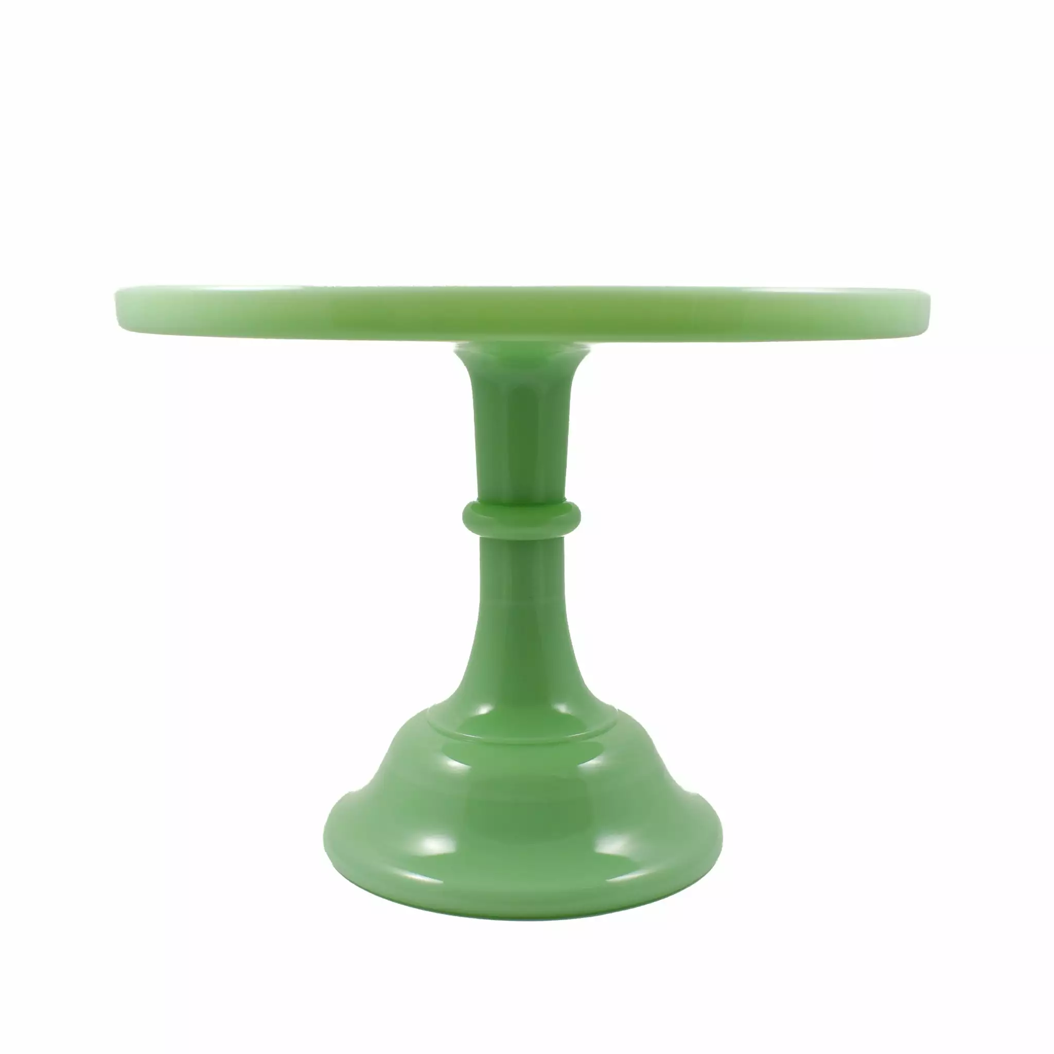 Mosser Glass Jade Milk Glass Cake Stand 4 Mosser Glass Jade Milk Glass Cake Stand