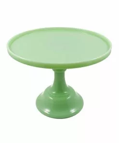Mosser Glass Jade Milk Glass Cake Stand
