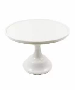 Mosser Glass White Milk Glass Cake Stand Professional Patisserie Supplies