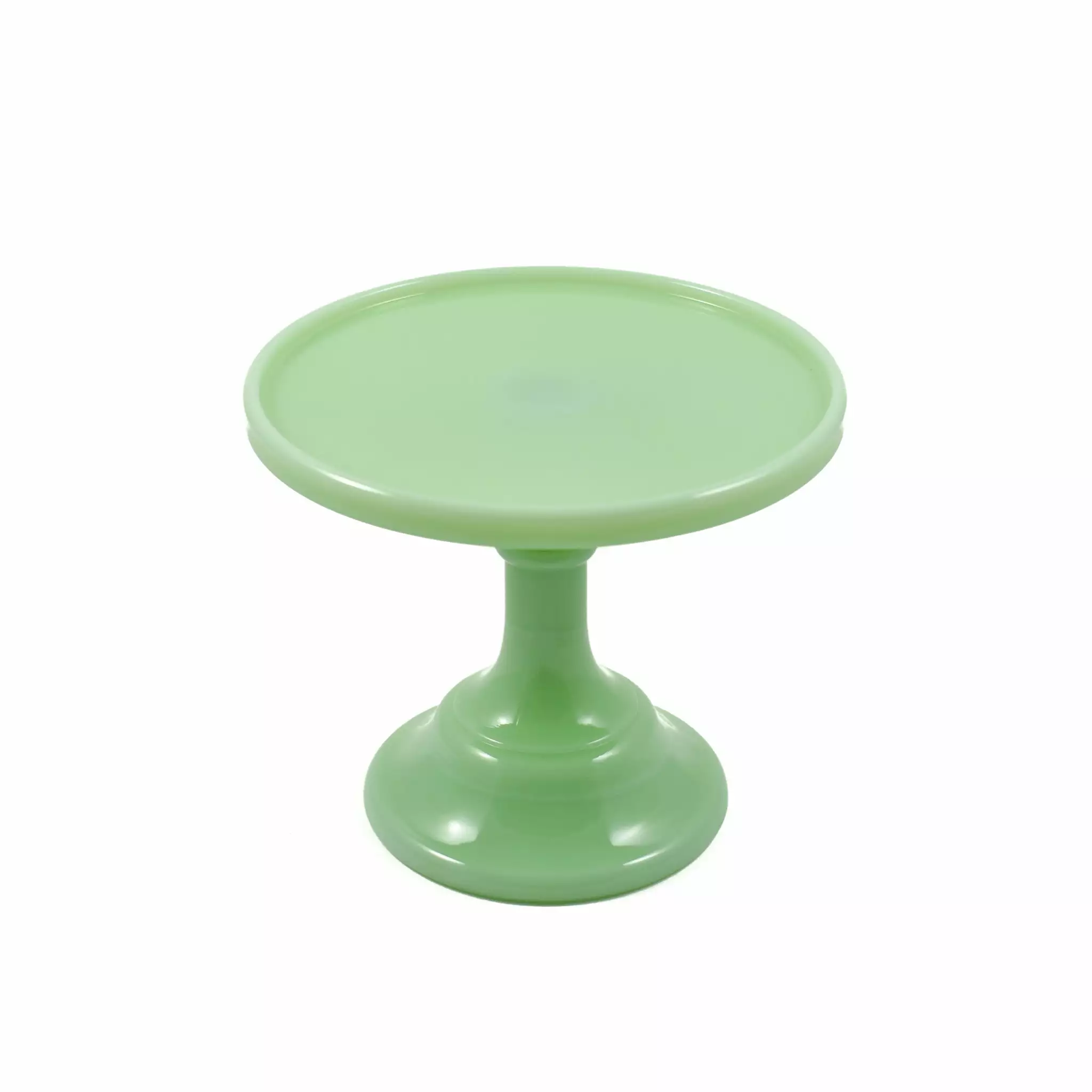 Mosser Glass Jade Milk Glass Cake Stand 6 Mosser Glass Jade Milk Glass Cake Stand