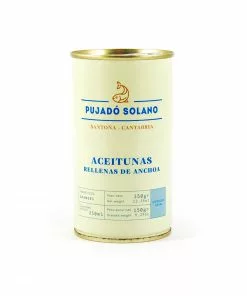 Pujado Solano Manzanilla Olives With Anchovy 350g