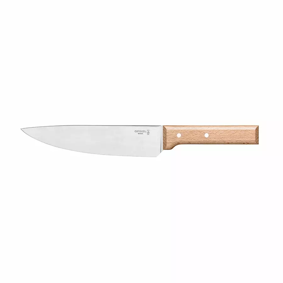 Opinel Parallele Beech Handle Chefs Knife N.118 3 Opinel Parallele Beech Handle Chefs Knife N.118