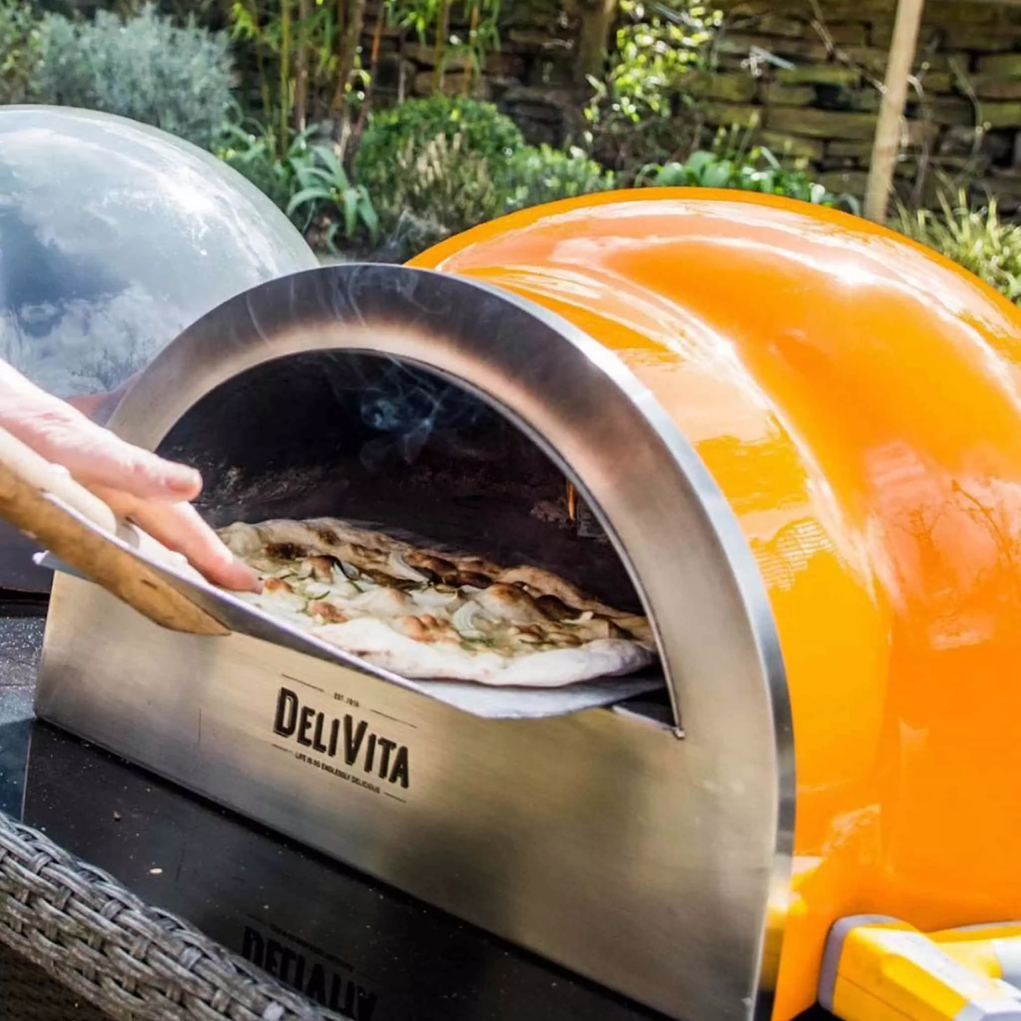 Cookware DeliVita Wood Fired Pizza Oven Orange Blaze 7 Cookware DeliVita Wood Fired Pizza Oven Orange Blaze