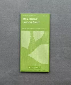 Piccolo Mrs. Burns Lemon Basil Seeds Ingredients 7 Piccolo Mrs. Burns Lemon Basil Seeds Ingredients