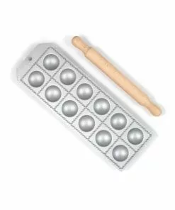 Italian Cookware Ravioli Tray - 12 Large Round Ravioli 52mm X 52mm Cookware