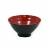 R&B Melamine Red & Black Rice & Soup Bowl Tableware