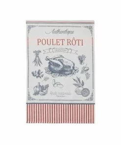 Coucke Kitchen Linen French Tea Towel - Poulet Roti