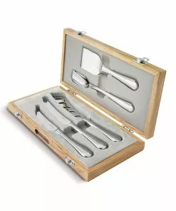 Robert Welch Radford Gourmet Cheese Knife Set In Oak Box Kitchen Knives