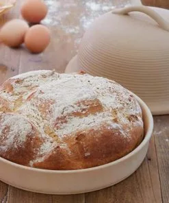Kitchencraft Cookware Round Stoneware Bread Baking Cloche