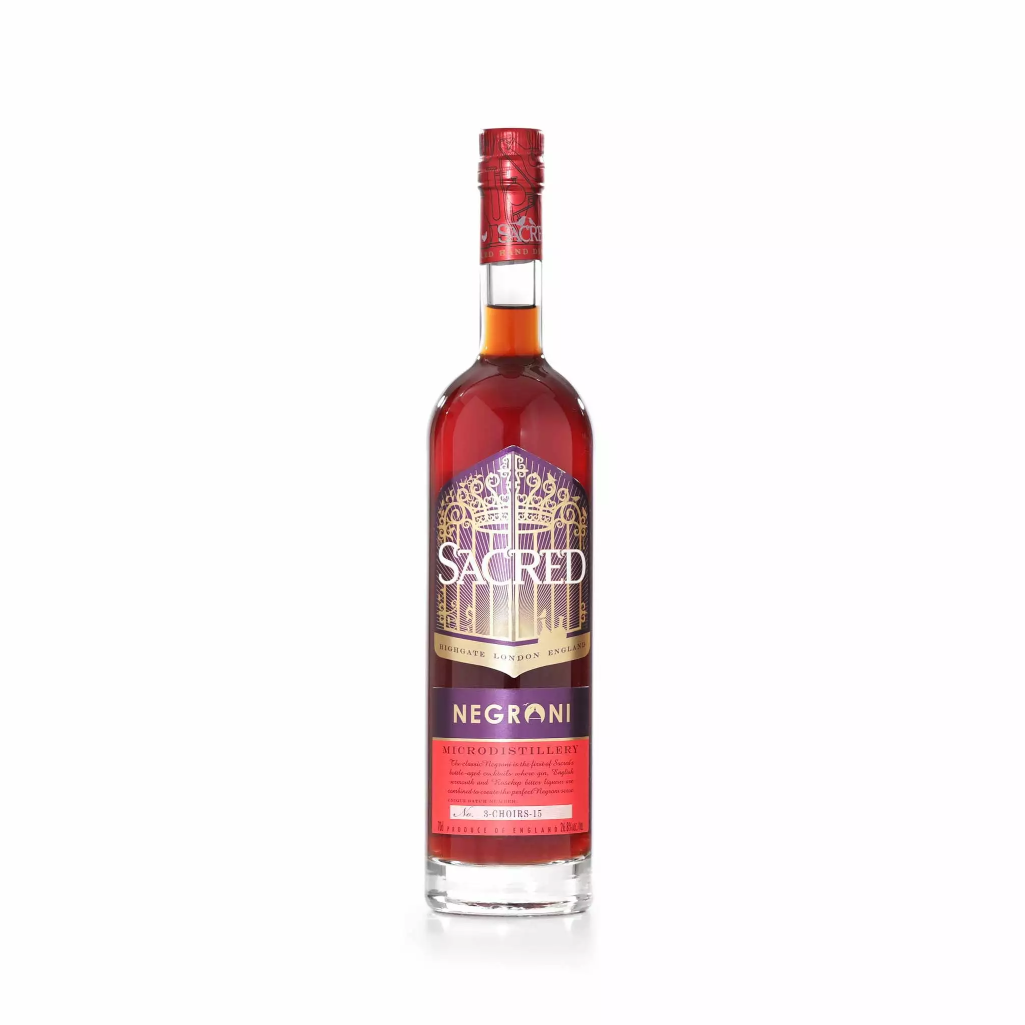 Sacred Spirits Sacred Bottle Aged Negroni 70cl 3 Sacred Spirits Sacred Bottle Aged Negroni 70cl