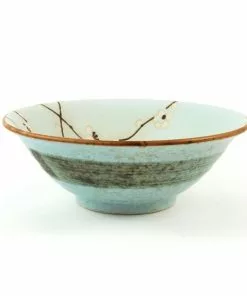 Kiji Stoneware & Ceramics Tableware Sakura Blossom Soup Bowl 19.5cm Dia