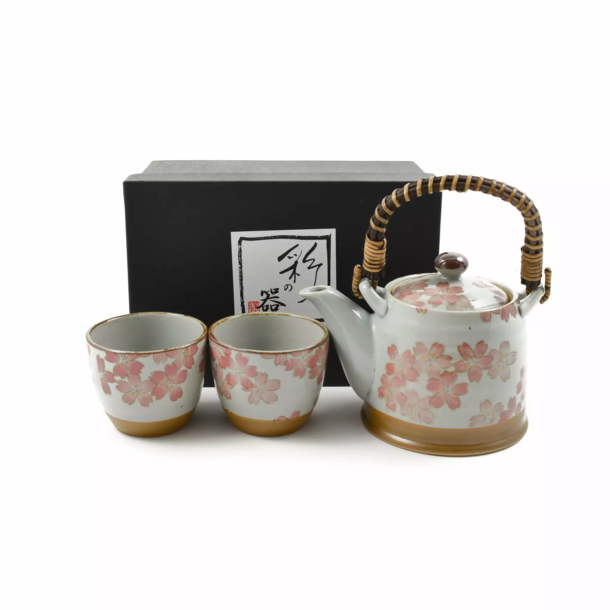Kiji Stoneware & Ceramics Sakura Blossom Tea Set For Two 3 Kiji Stoneware & Ceramics Sakura Blossom Tea Set For Two