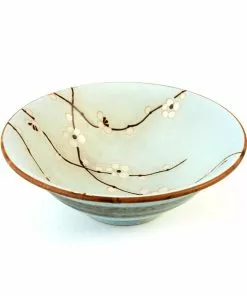 Kiji Stoneware & Ceramics Tableware Sakura Blossom Soup Bowl 19.5cm Dia