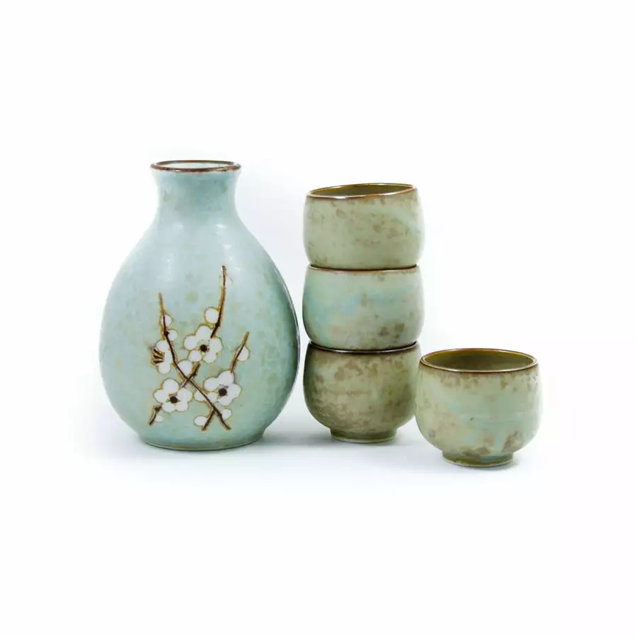 Kiji Stoneware & Ceramics Sakura Blossom Sake Set Tableware 5 Kiji Stoneware & Ceramics Sakura Blossom Sake Set Tableware