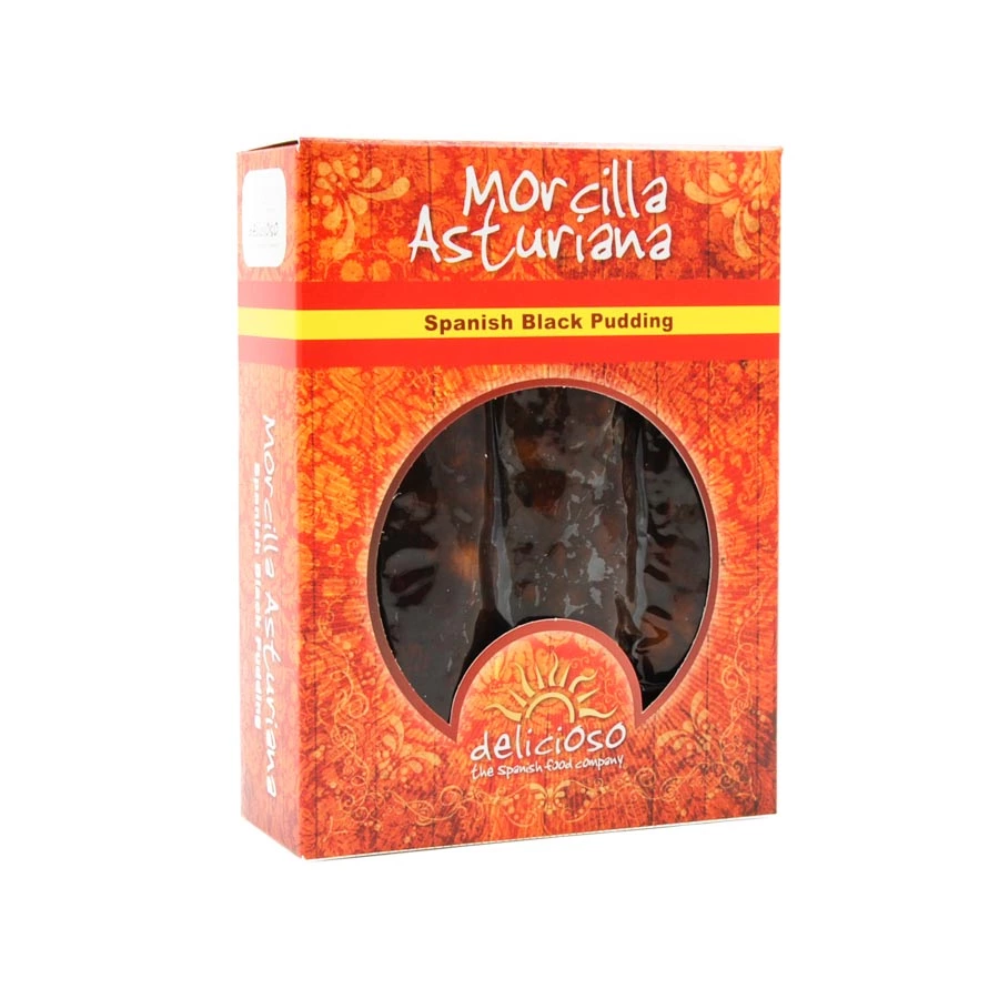 Delicioso Ingredients Smoked Asturian Morcilla 250g 3 Delicioso Ingredients Smoked Asturian Morcilla 250g