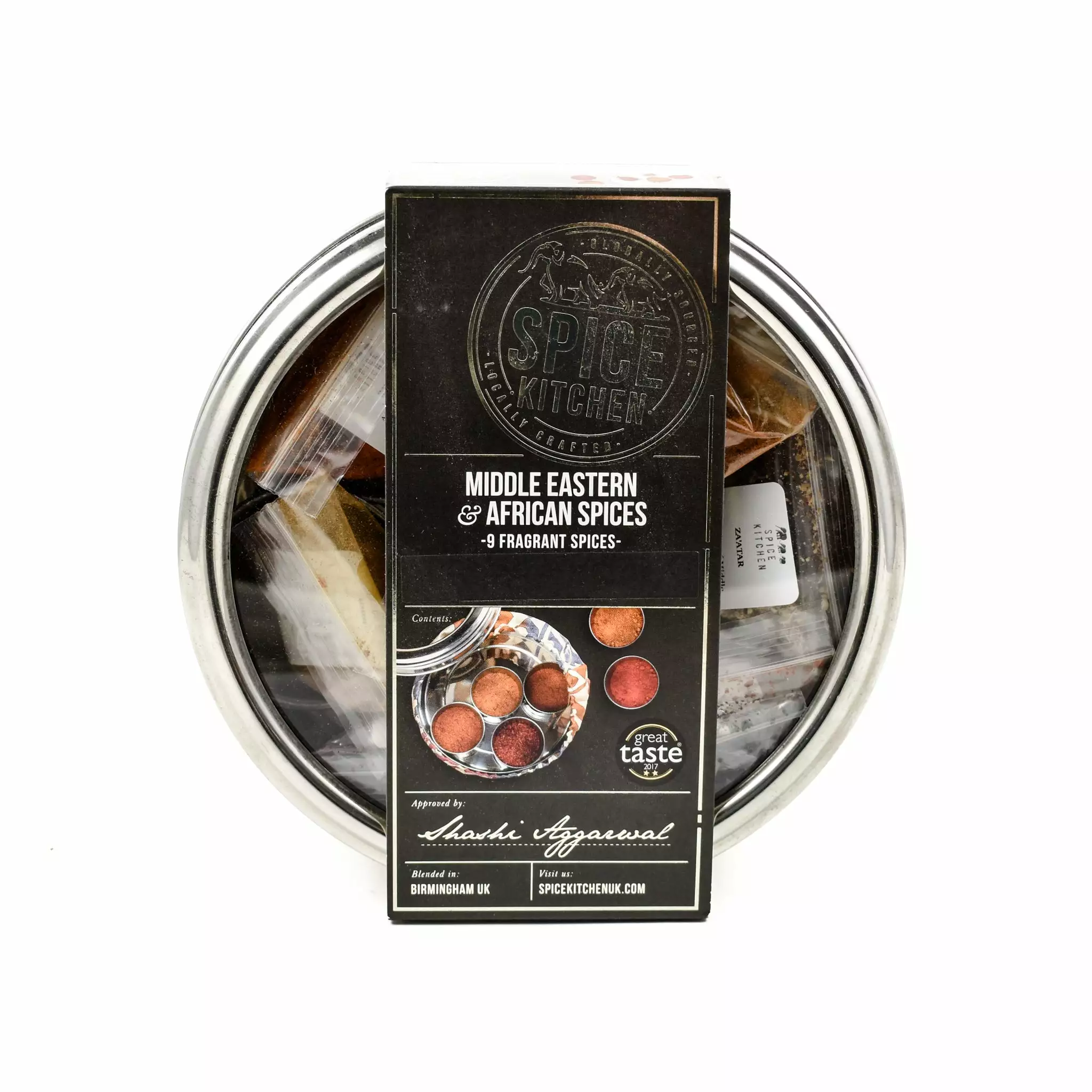 Spice Kitchen African & Middle Eastern Spice Tin Ingredients 3 Spice Kitchen African & Middle Eastern Spice Tin Ingredients