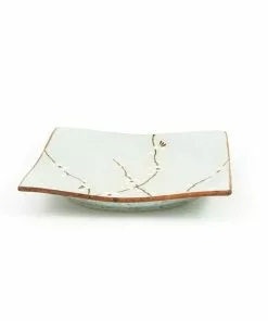 Kiji Stoneware & Ceramics Sakura Blossom Square Plate