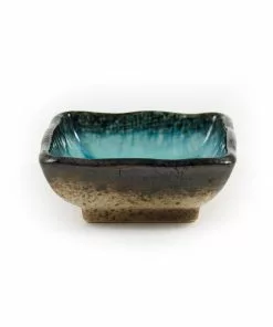 Kiji Stoneware & Ceramics Square Turquoise Dipping Bowl 7cm Tableware
