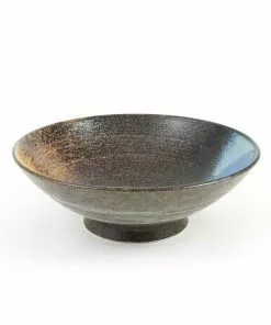 Kiji Stoneware & Ceramics Blue-Black Glaze Bowl