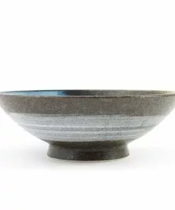 Kiji Stoneware & Ceramics Blue-Black Glaze Bowl
