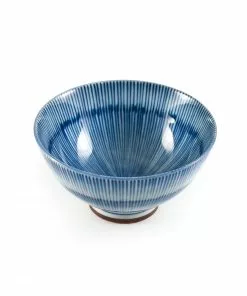 Kiji Stoneware & Ceramics Suisai Blue & White Rice Bowl