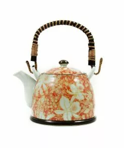 Kiji Stoneware & Ceramics Suisen Red Japanese Teapot Tableware 8 Kiji Stoneware & Ceramics Suisen Red Japanese Teapot Tableware