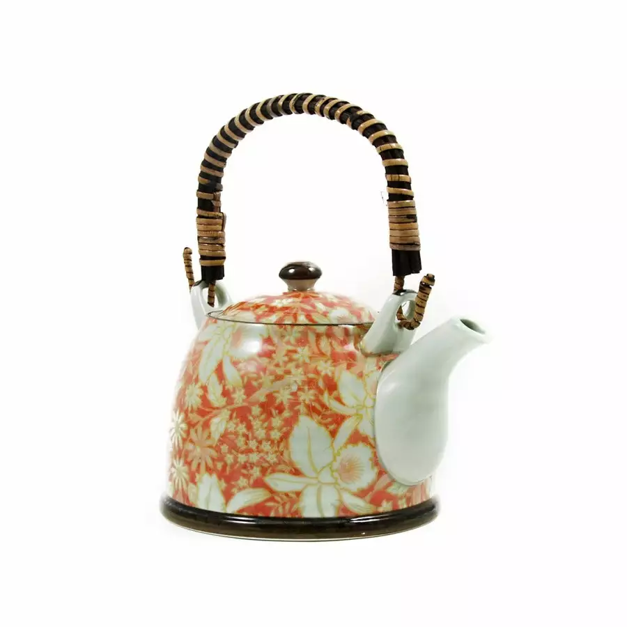 Kiji Stoneware & Ceramics Suisen Red Japanese Teapot Tableware 3 Kiji Stoneware & Ceramics Suisen Red Japanese Teapot Tableware