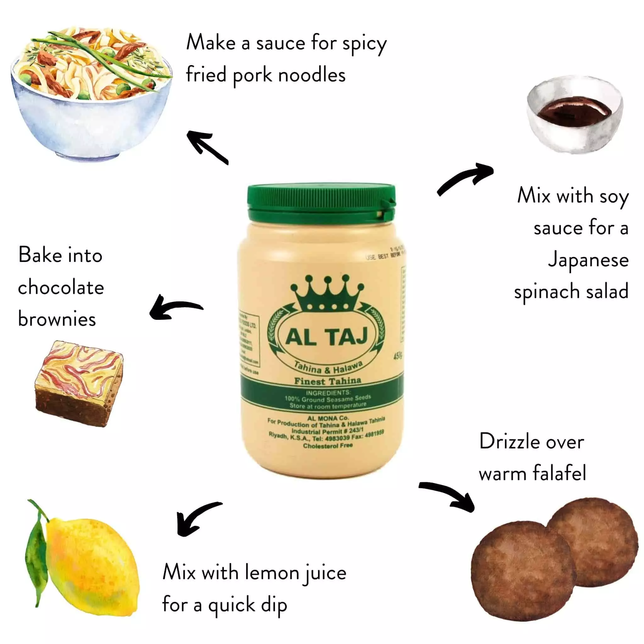 Al Taj Tahini 450g Ingredients 7 Al Taj Tahini 450g Ingredients