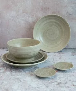 Kiji Stoneware & Ceramics Tatsumaki Coupe Plate 23cm 7 Kiji Stoneware & Ceramics Tatsumaki Coupe Plate 23cm